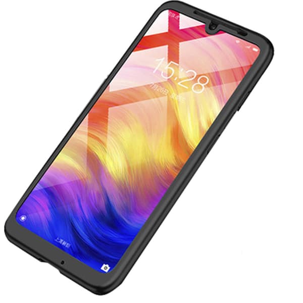 Samsung Galaxy A40 - Heltäckande Skal Svart Svart