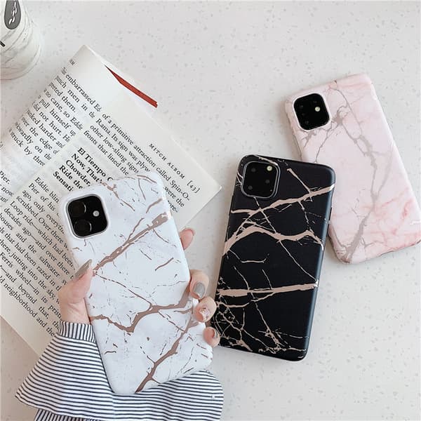 Mobil case til iPhone11 med marmor mønster