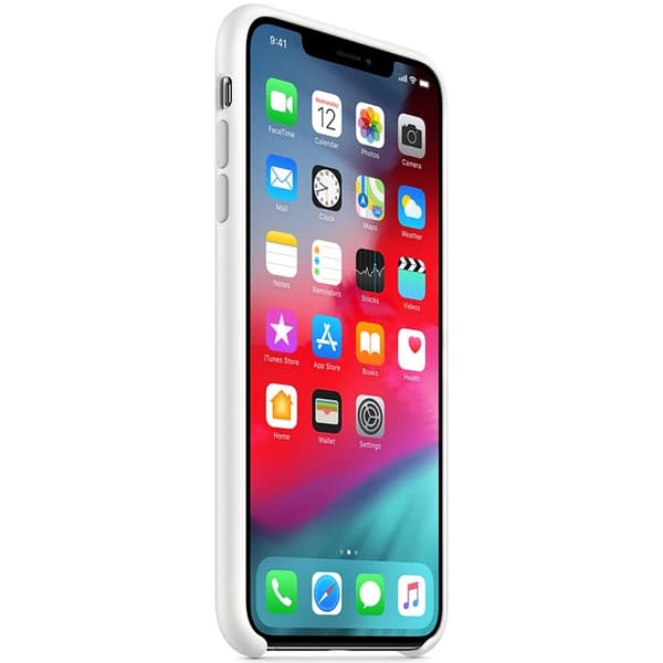 Apple iPhone XS Max Silikonskal Original - Vit