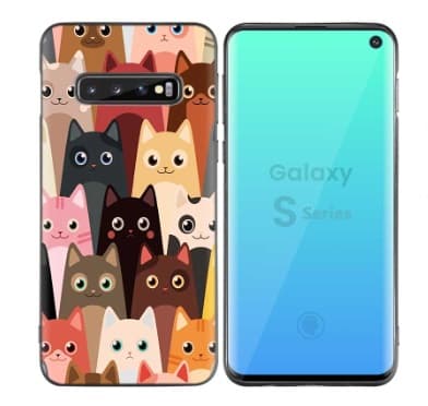 Samsung Galaxy S10+ (S10 Plus) Skal Katt Familjen