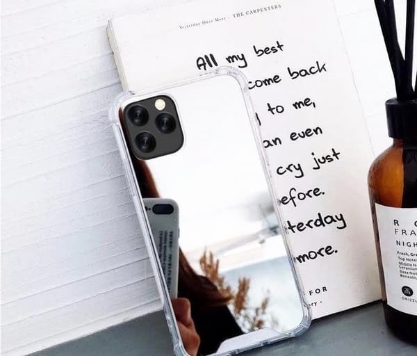 Mobilskal iPhone11 PRO Spegelglas Silver One-size