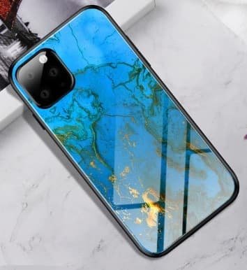 iPhone 11 PRO Skal Art Blue/Gold