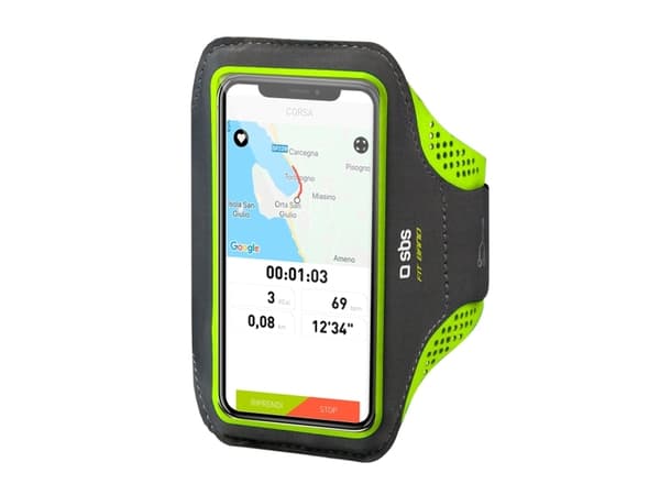 SBS TESPORTFITBANDXXLK, Armbænd eske, Alle merker, 14 cm (5.5"), Sort, Grønn