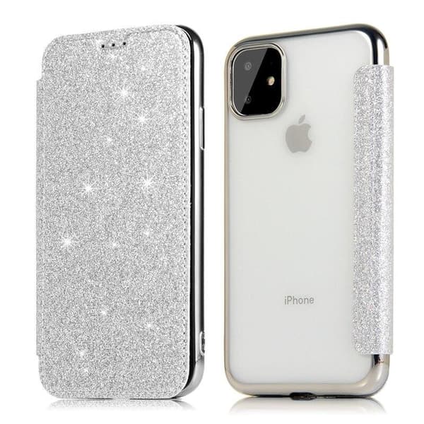 SKALO iPhone 11 Pro Max Plånboksfodral TPU Ultraslim Glitter
