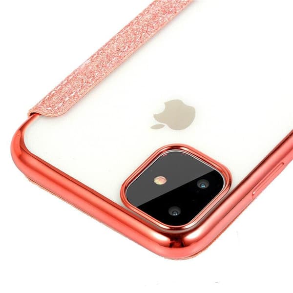 SKALO iPhone 11 Pro Max Plånboksfodral TPU Ultraslim Glitter