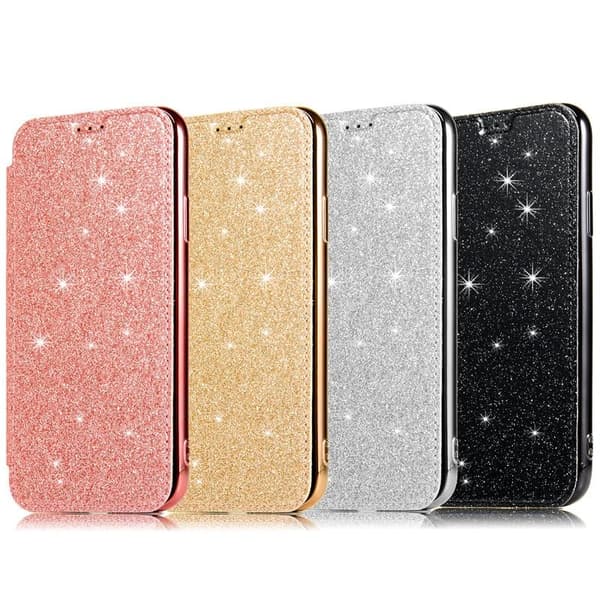 SKALO iPhone 11 Pro Max Plånboksfodral TPU Ultraslim Glitter