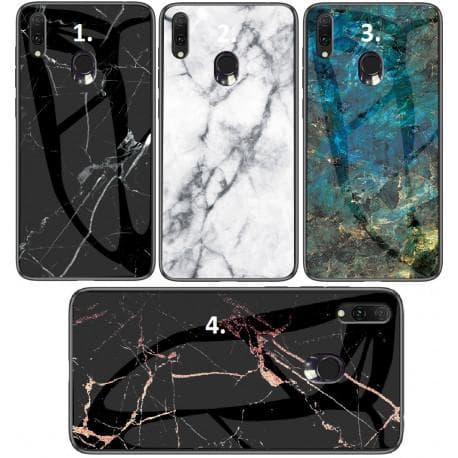 Samsung A20e Marmorskal 9H Härdat Glas Baksida Glassback V2