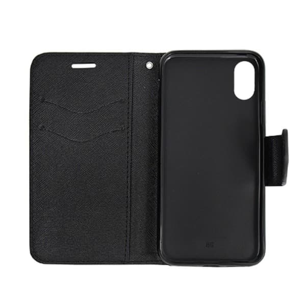 Plånboksfodral Fancy iPhone Xs Max - Svart