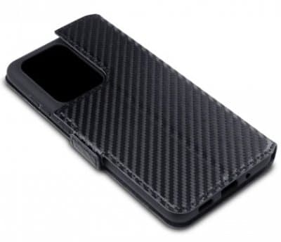 Plånboksfodral Samsung Galaxy S20 Ultra Svart karbonmönstrad