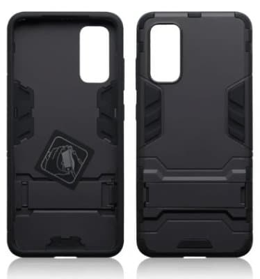 Mobilskal Samsung Galaxy S20 Armour Svart med Ställ