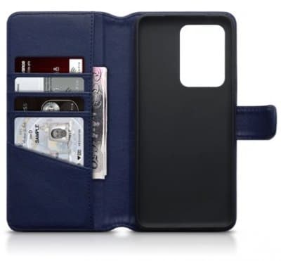 Plånboksfodral Samsung Galaxy S20 ULTRA Äkta Läder Blå