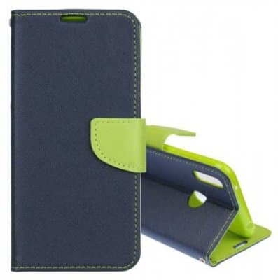 Plånboksfodral Samsung Galaxy M20 EKO Blå / Lime