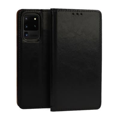 Plånboksfodral Samsung Galaxy S20+ (S20 plus) Äkta Italienskt Läder Svart