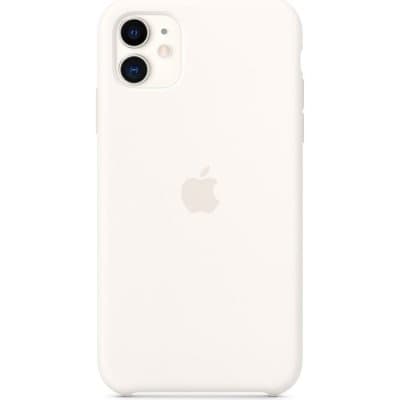 Apple iPhone 11 Silikonskal Original - Vit
