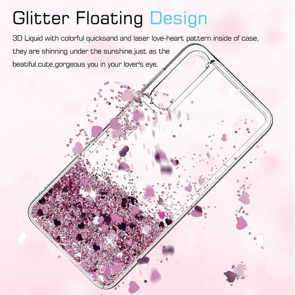 Huawei P30 - Flytande Glitter 3D Bling Skal Case