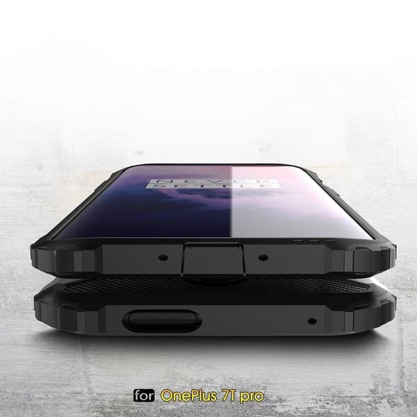 Oneplus 7T Pro Armor Case Stöttålig Skal - Svart