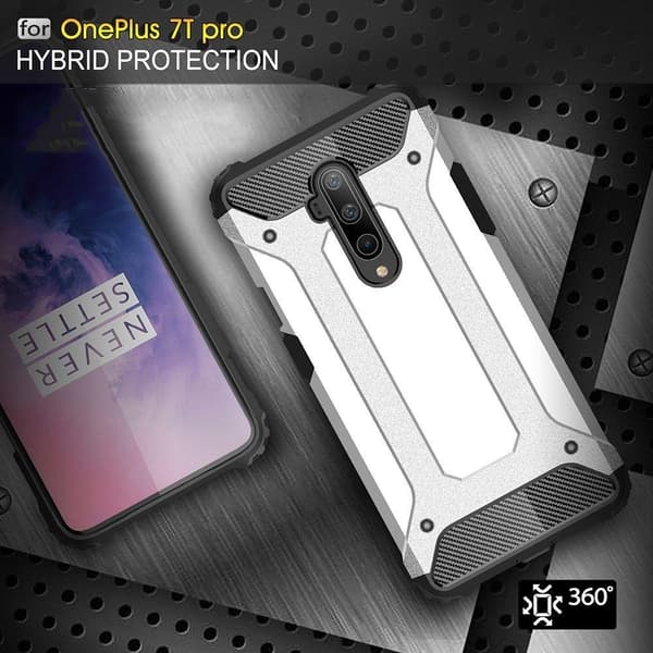 Oneplus 7T Pro Armor Case Stöttålig Skal - Svart