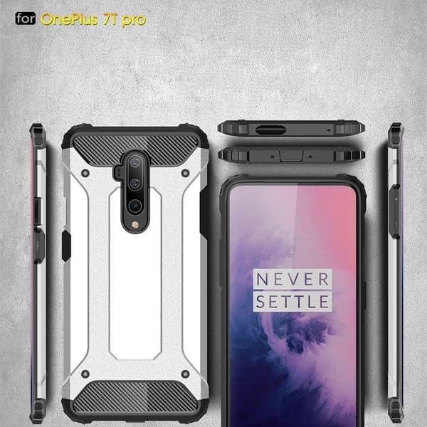 Oneplus 7T Pro Armor Case Stöttålig Skal - Svart