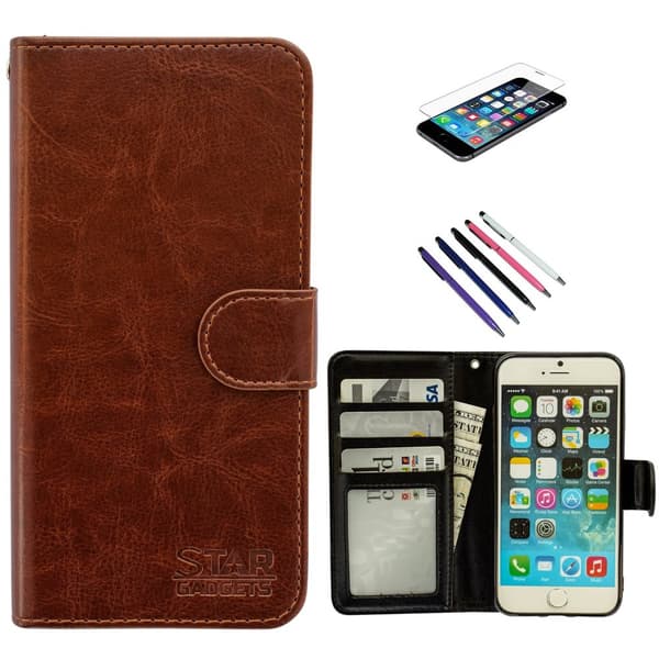 iPhone 7/8/SE (2020 & 2022) - Läderfodral / Skydd Brown