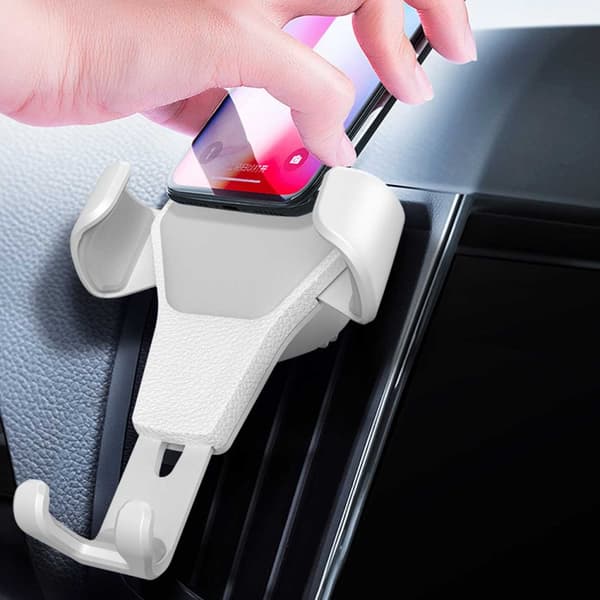 Universal Mobile Holder til bil Mobil GPS Holder til bilen White