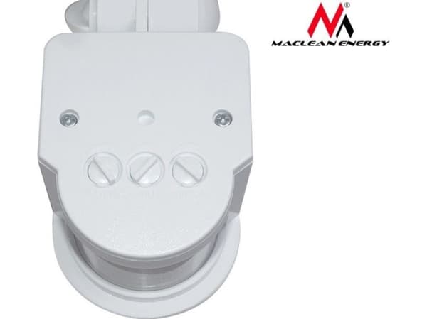 Maclean Wall-mounted twilight motion sensor 180 ° 1200W white (MCE25 W)
