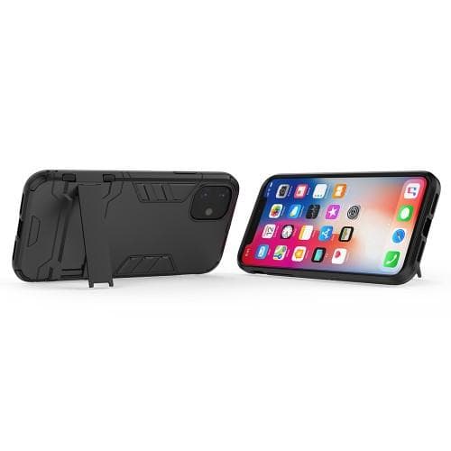 Skal med Kickstand Stativ för iPhone 11 Pro Max - Svart