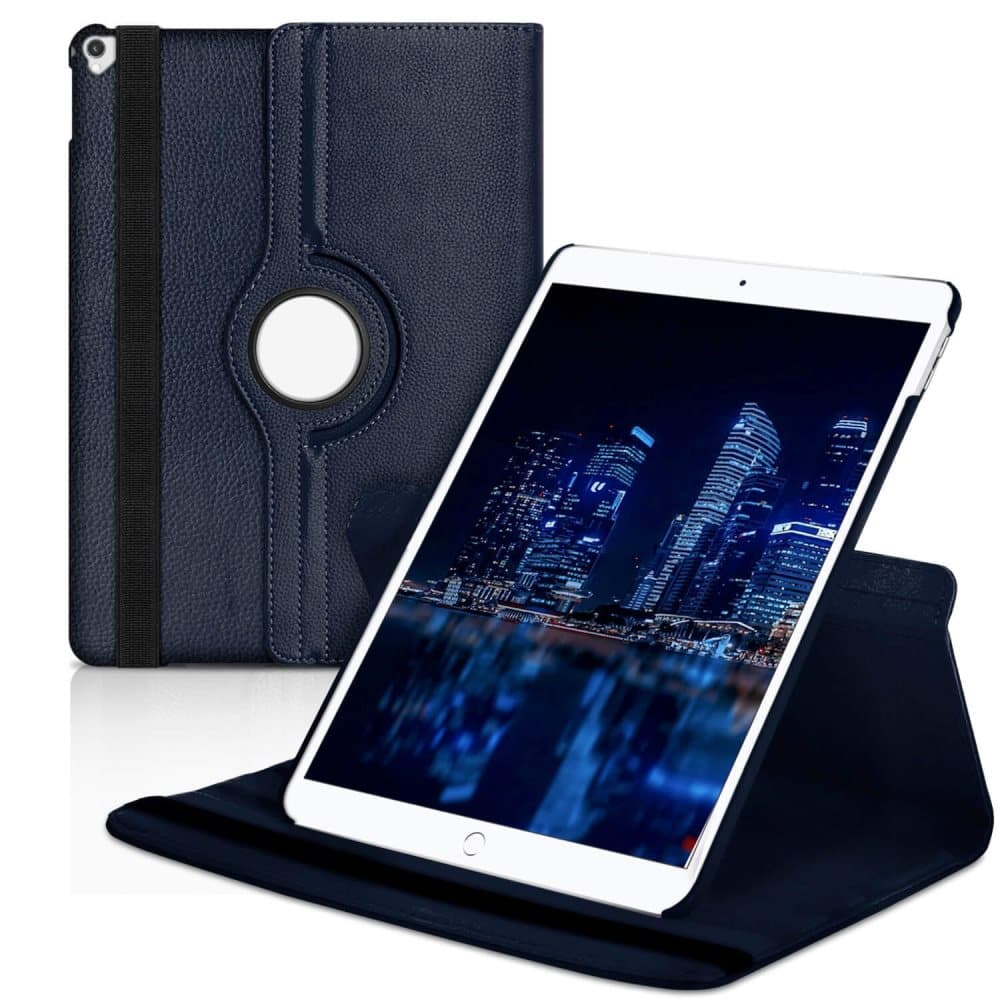 Tabletfodral Mikrofiber för Apple iPad 12.9 (2017) TPU Etui Läsplatta Marinblå