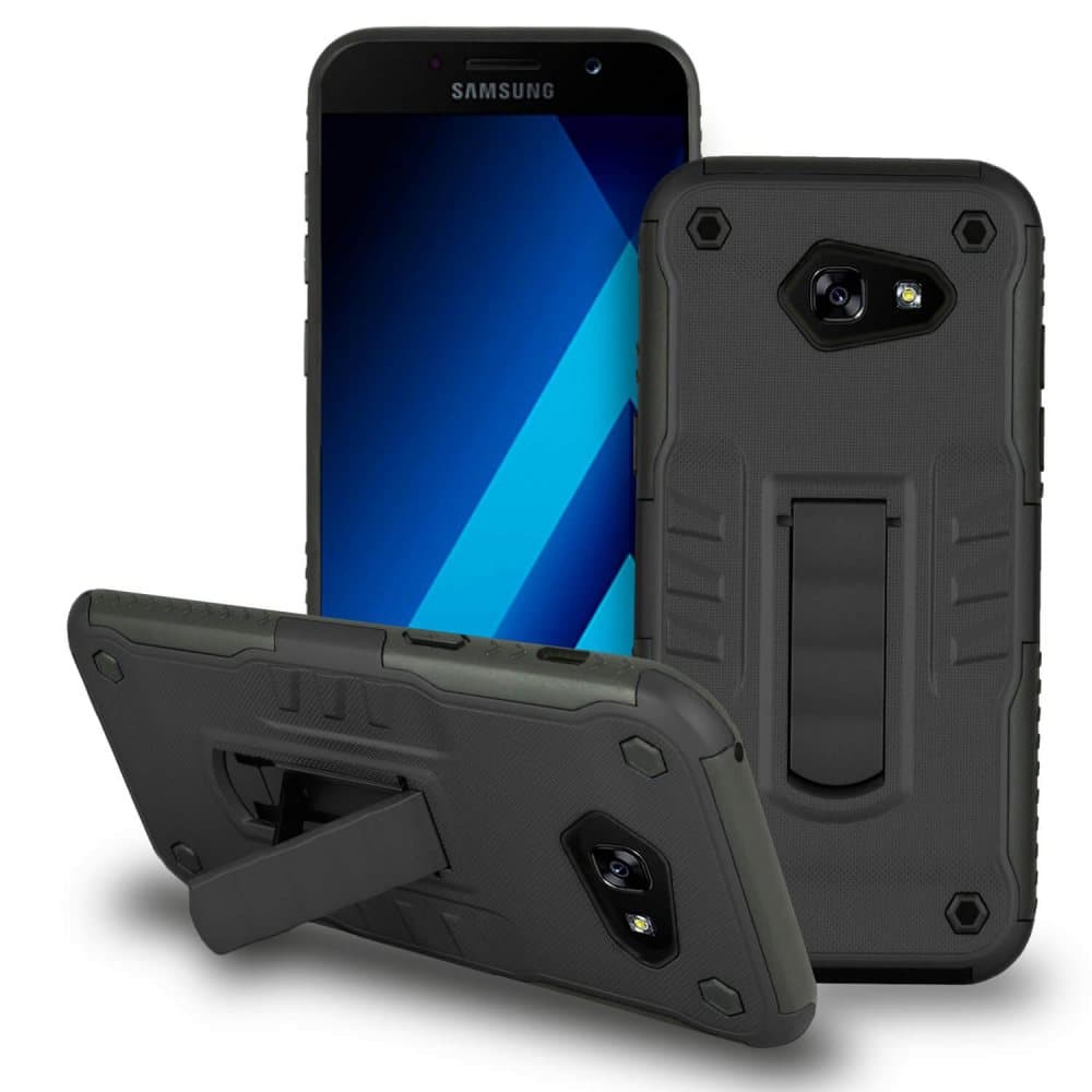 Hard Cover In för LG K8 (2018) Outdoor Stötsäker Hybrid Kickstand Plast Svart
