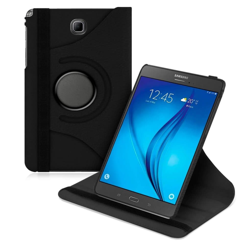 Tabletfodral Mikrofiber för Samsung Galaxy Tab A 8.0" / T350 Kickstand TPU Svart