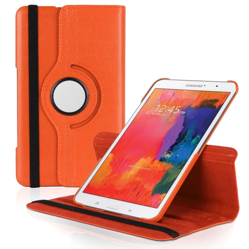 Samsung Galaxy Tab Pro 8.4 / T320 Universal Tablet Case Etui Konstläder Orange