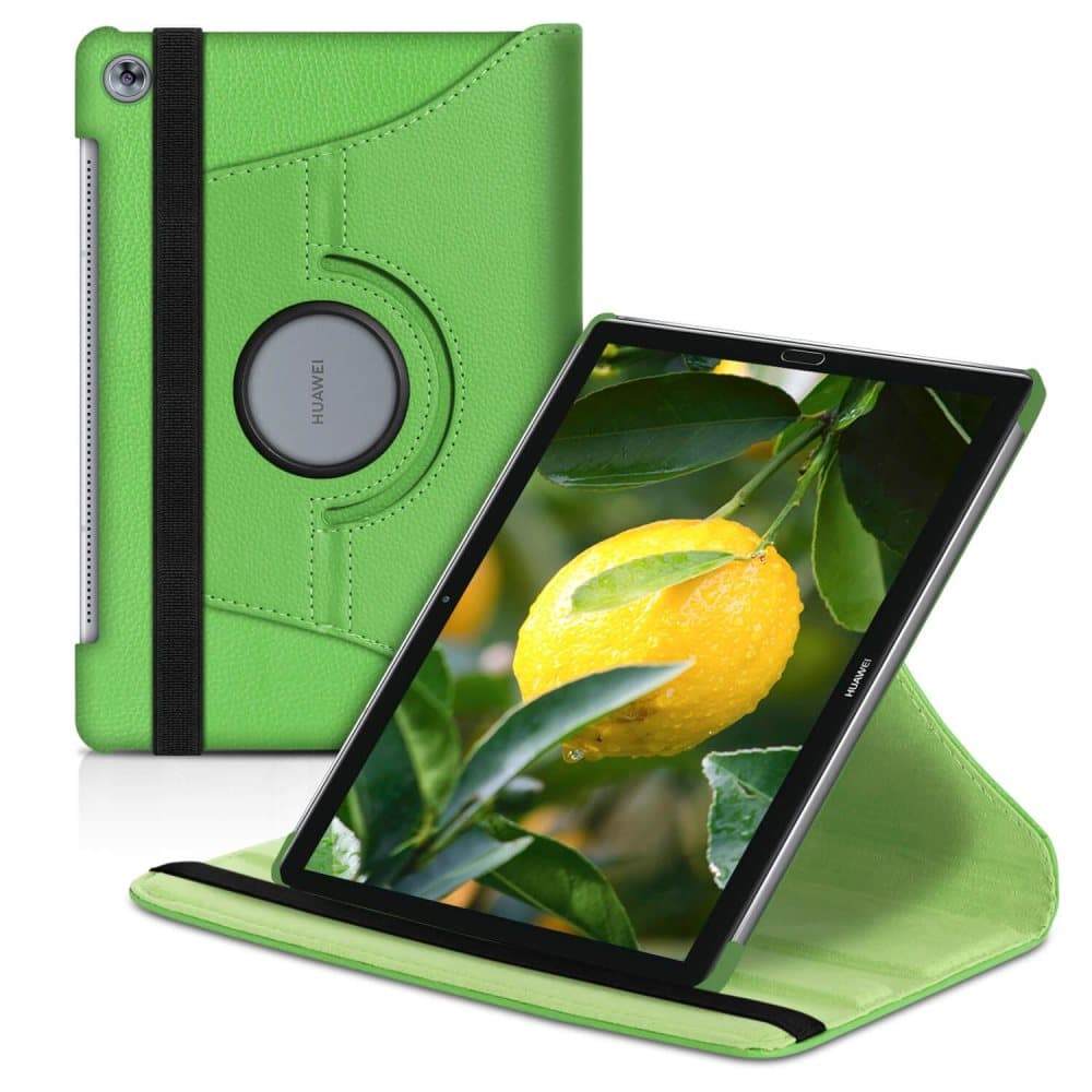 Tabletfodral Mikrofiber för Huawei MediaPad M5 10 Läsplatta Etui Konstläder Grön