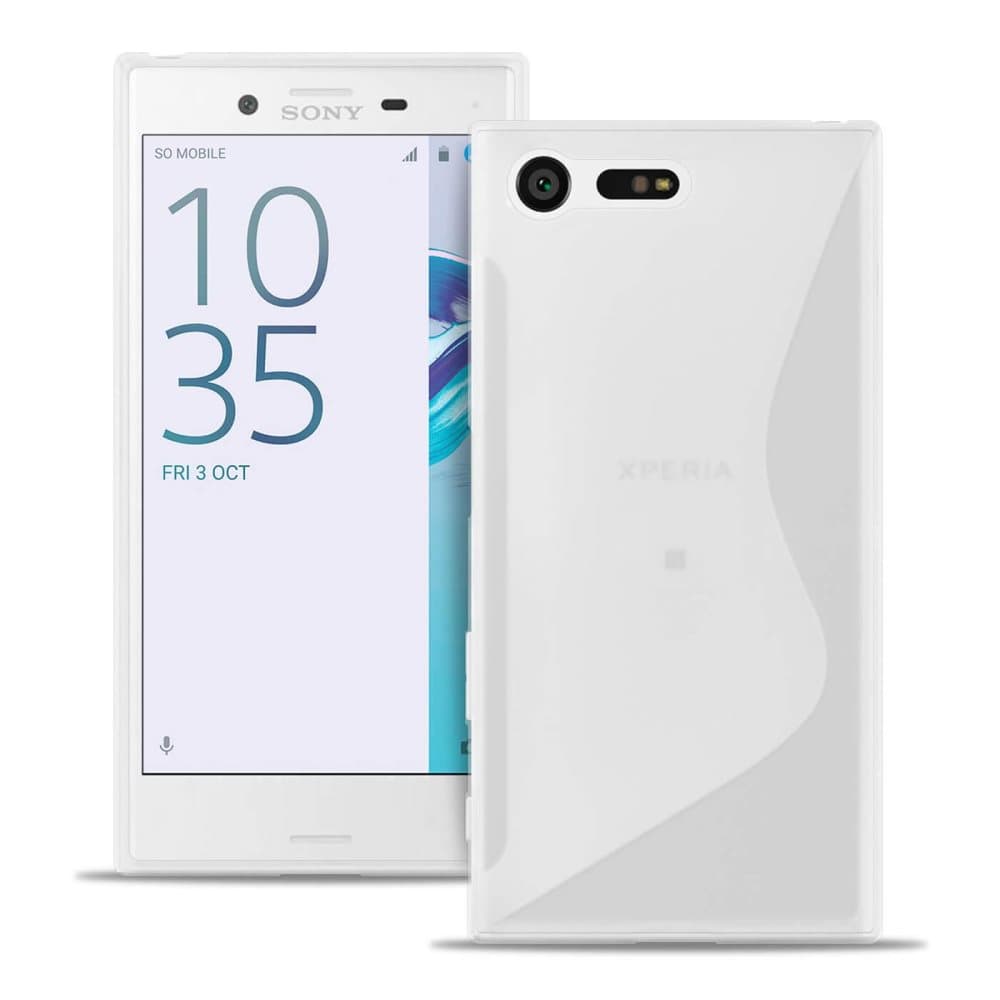 Sony Xperia X Compact TPU Stötfångare stötdämpande Mönstrad Ljus Ultratunna Vit