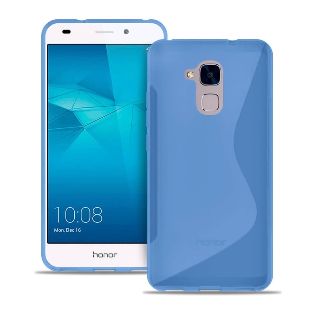 Huawei Honor 5c Stötfångare stötdämpande Silikon Ljus Ultratunna Mönstrad Blå