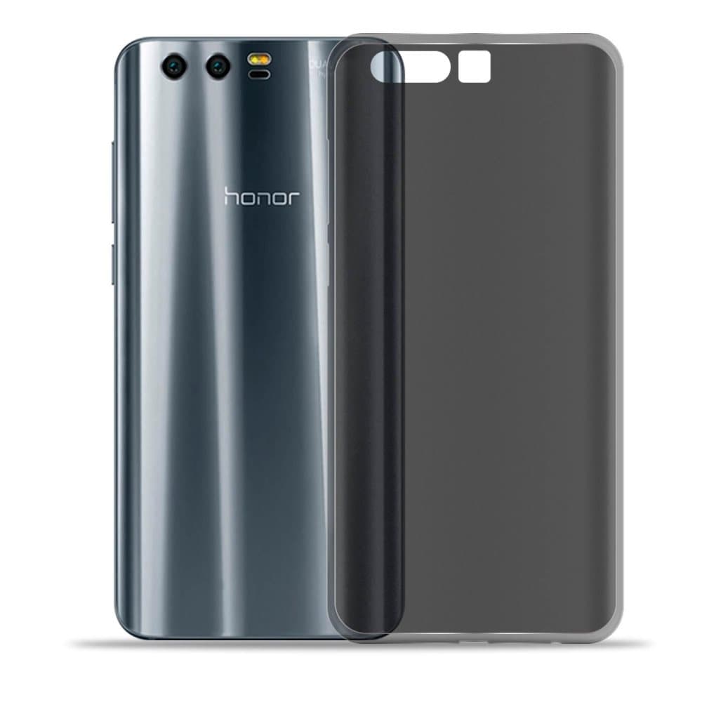 Mattapehmeä kansi Huawei Honor 9 TPU -puhelimelle iskunkestävä yksivärinen matkapuhelin harmaa