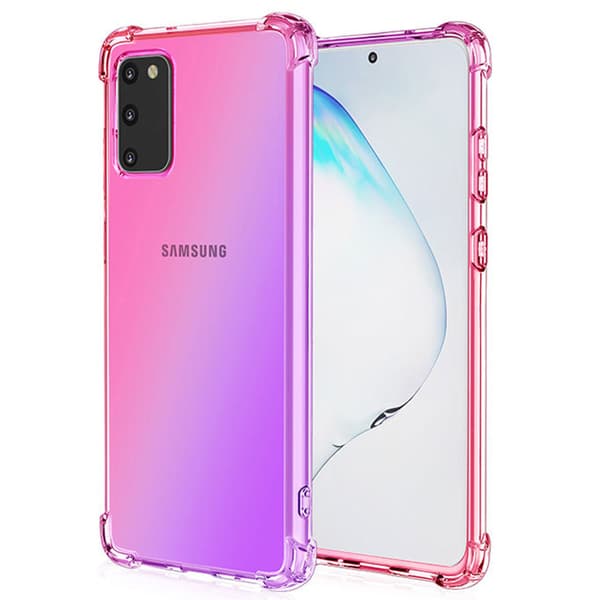 Samsung Galaxy S20 - Stilrent Skyddande Silikonskal Rosa/Lila