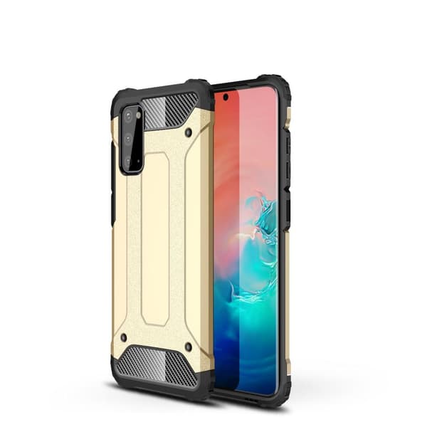 Armor Guard Skal för Galaxy S20 Plus - Guld