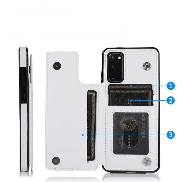 Samsung Galaxy S20 - Praktiskt Skal med Kortfack (NKOBEE)
