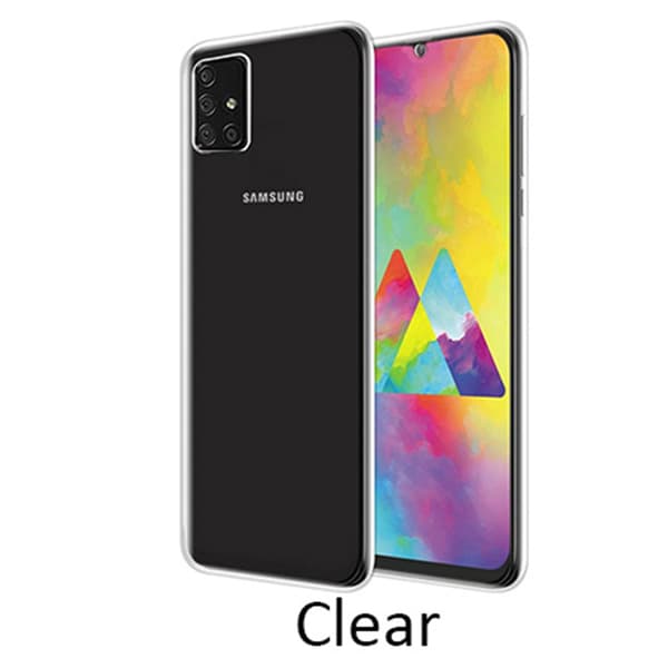 Samsung Galaxy A71 - Heltäckande Silikonskal Transparent/Genomskinlig