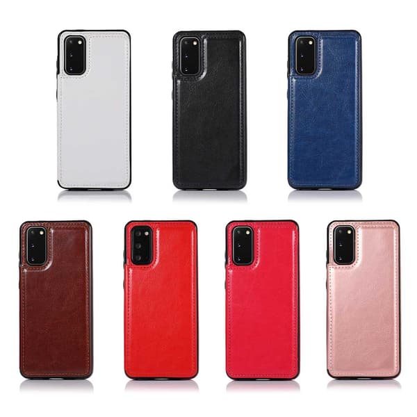 Elegant Skyddsskal med Kortfack - Samsung Galaxy S20 Plus