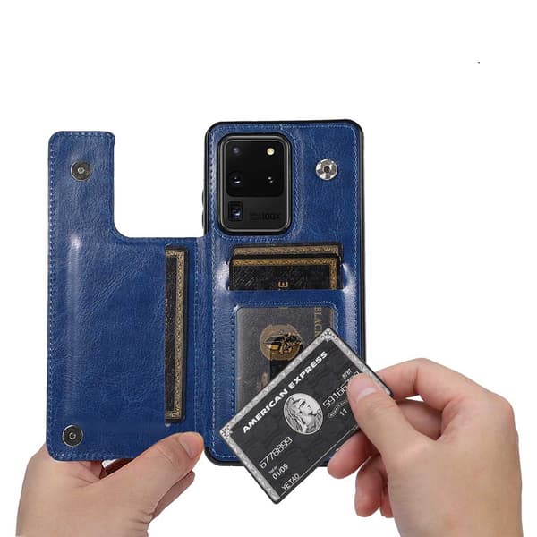Samsung Galaxy S20 Ultra - Robust Skal med Kortfack