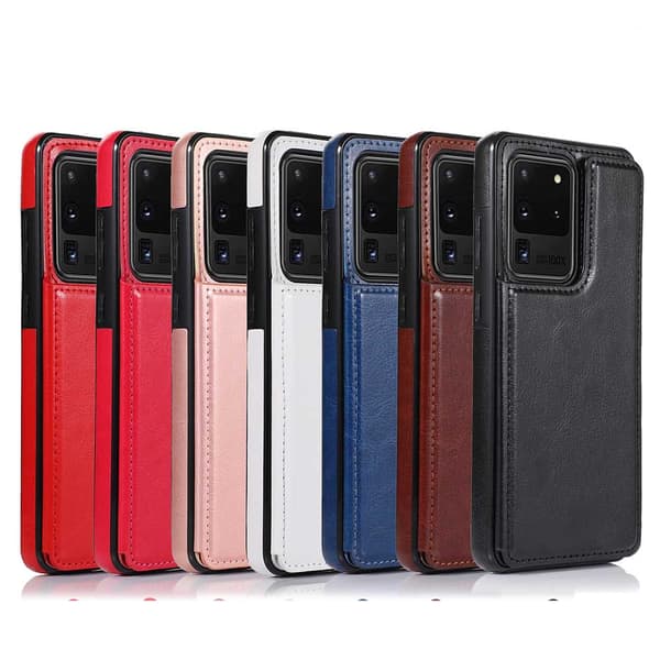 Samsung Galaxy S20 Ultra - Robust Skal med Kortfack