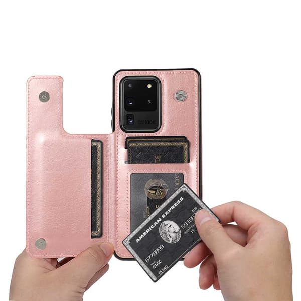 Samsung Galaxy S20 Ultra - Robust Skal med Kortfack