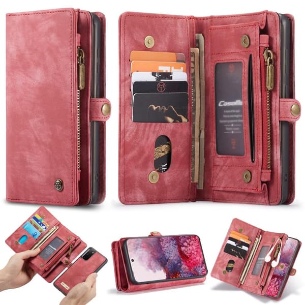Samsung Galaxy S20 CASEME Aftagelig 2-i-1 etui - Rød