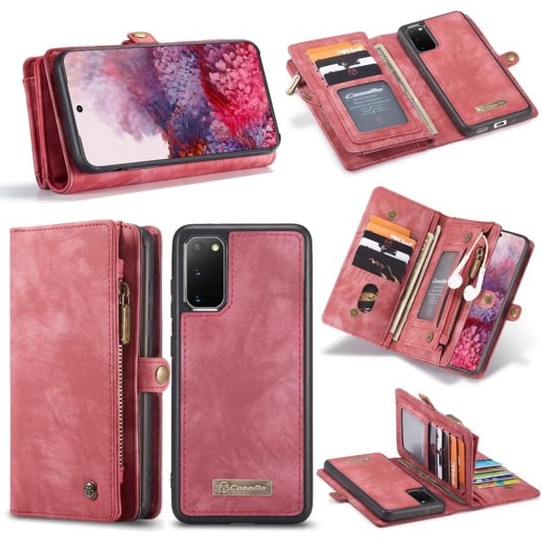 Samsung Galaxy S20 CASEME Aftagelig 2-i-1 etui - Rød
