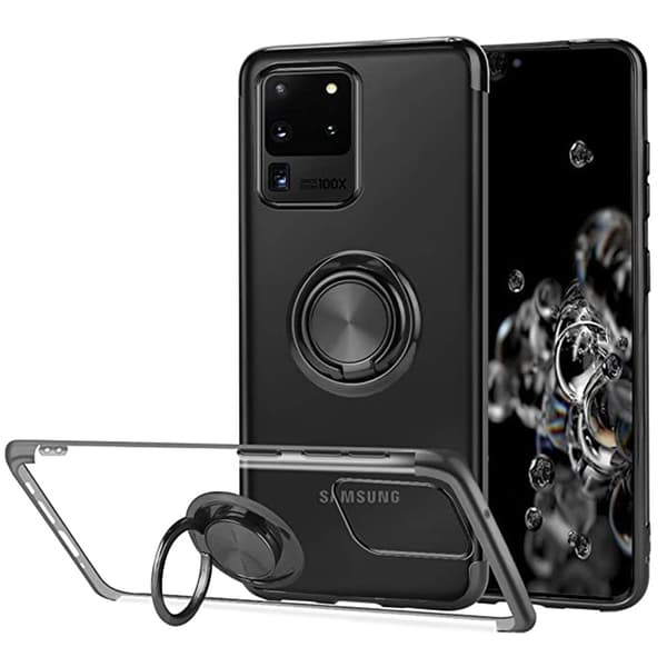 Samsung Galaxy S20 Ultra - Skyddsskal med Ringhållare