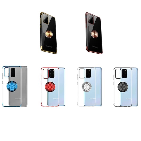Silikonskal med Ringhållare - Samsung Galaxy S20 Plus