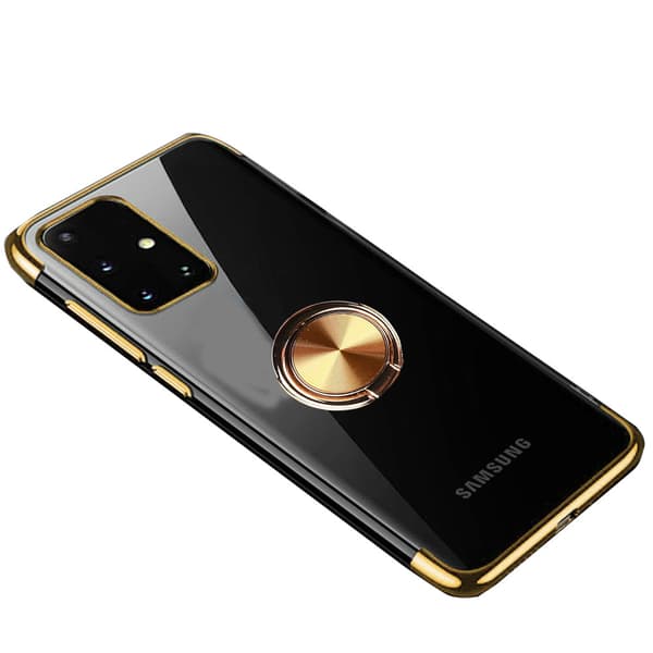 Samsung Galaxy A71 - Effektfullt Silikonskal med Ringhållare