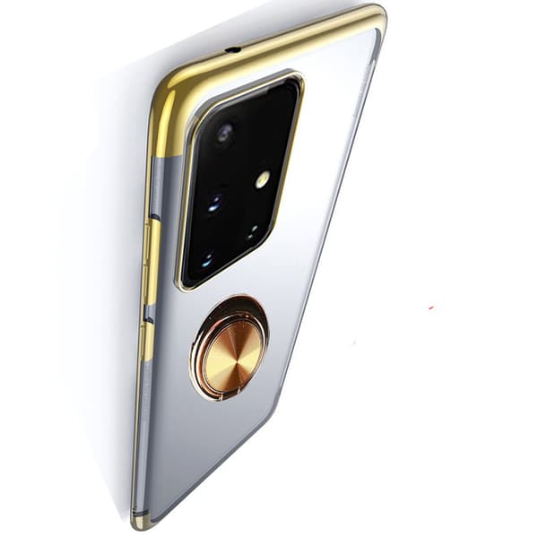 Exklusivt Skyddsskal Ringhållare - Samsung Galaxy A71 Guld Guld