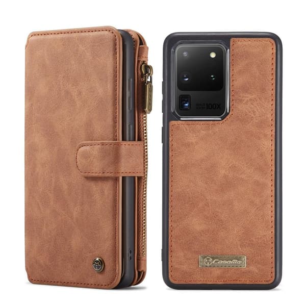 Samsung Galaxy S20 Ultra CASEME 2-in-1 Irrotettava - Ruskea
