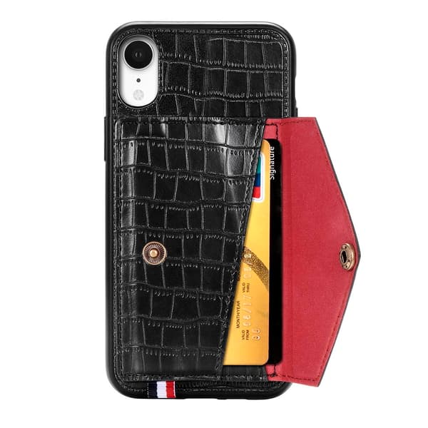 iPhone XR - Stilrent Skal med Kortfack